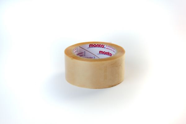 PVC-Verpackungsband braun geprägte Folie 50/66  Monta 201